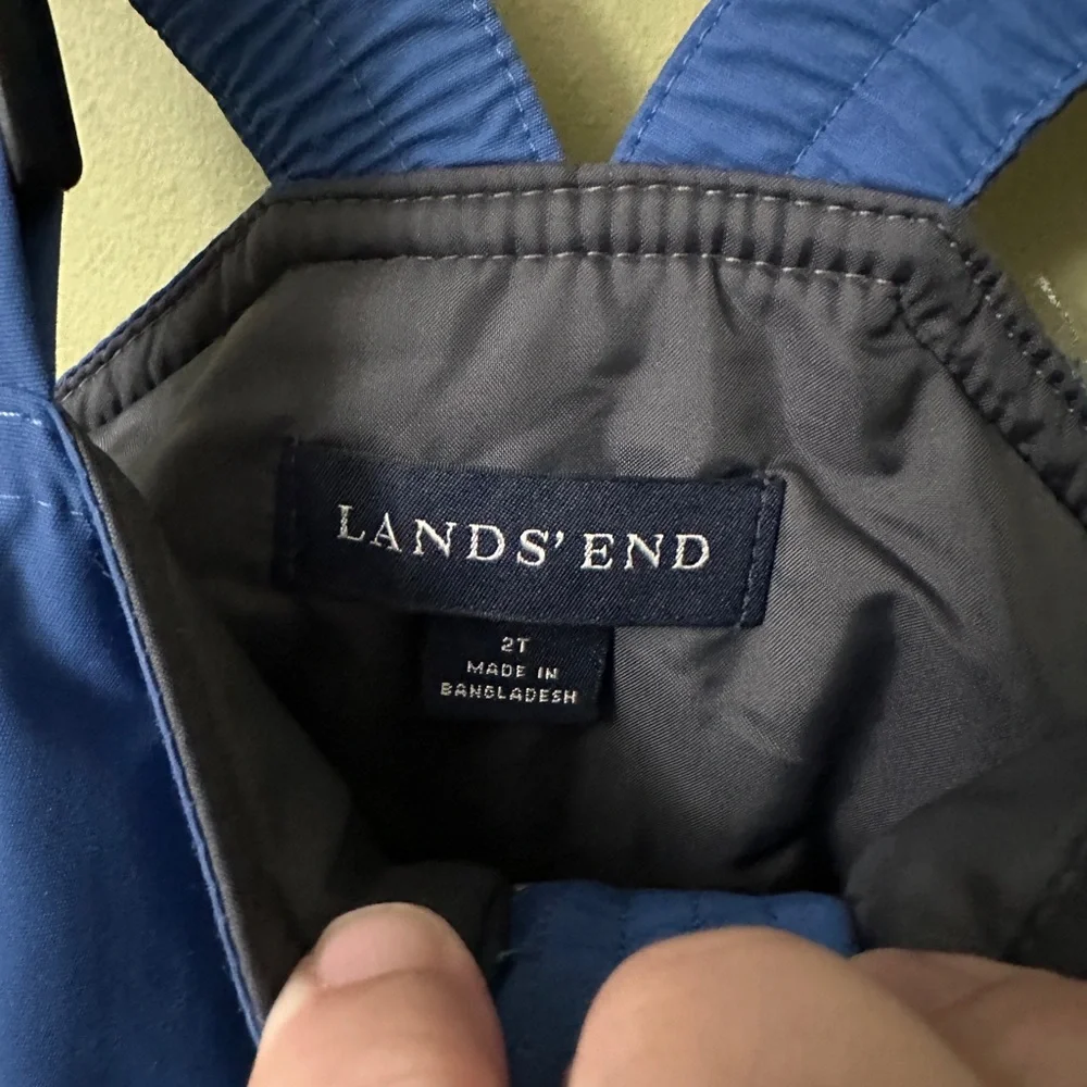 Lands‎ End Blue Toddler Boys Snow Overalls Size 2T
